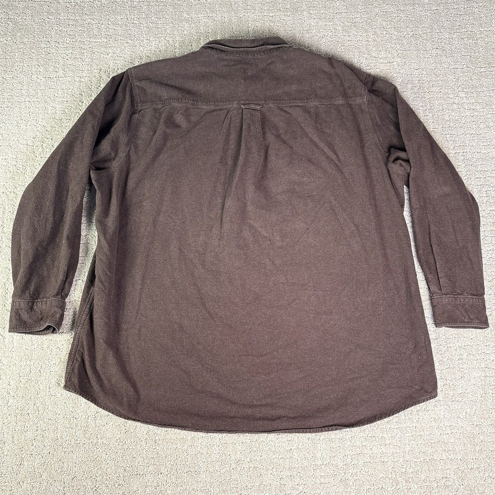Vintage Mens Woolrich Thick Cotton Brown Button Down Hunting Shirt Sz 2XL - Picture 7 of 7